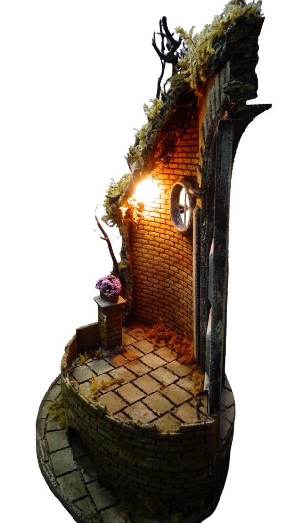 Rudere per Presepe in Sughero Semiovale cm 46x365x59h - immagine 2
