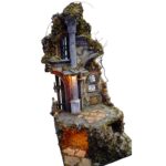 Rudere Presepe in Sughero e Polistirolo per Natività cm 53x52x100 - immagine 3