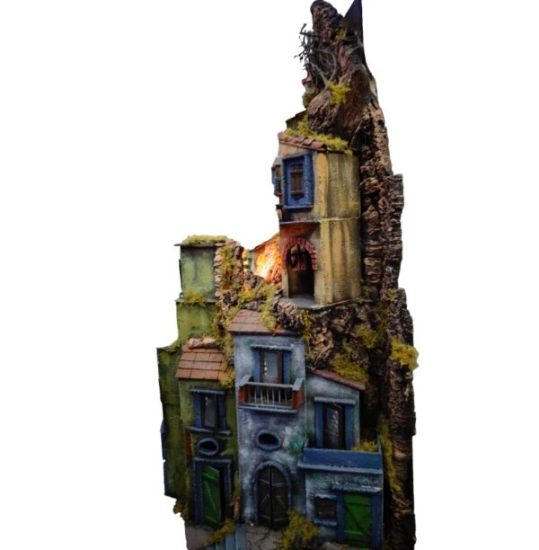 Presepe Napoletano del '700 in Sughero cm 53x52x100 - immagine 3