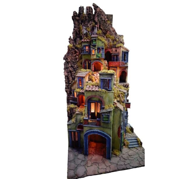 Presepe Napoletano del '700 in Sughero cm 53x52x100 - immagine 2