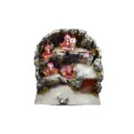 Presepe in Sughero con Casette di Carta Cm 35x26x29 - immagine 3