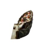 Presepe in Sughero con Casette di Carta Cm 35x26x29 - immagine 4