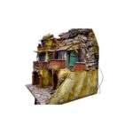 Presepe Napoletano del '700 in Sughero con luci cm 50x40x55 - immagine 3