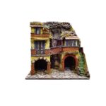 Presepe Napoletano del '700 in Sughero con luci cm 50x40x55 - immagine 4