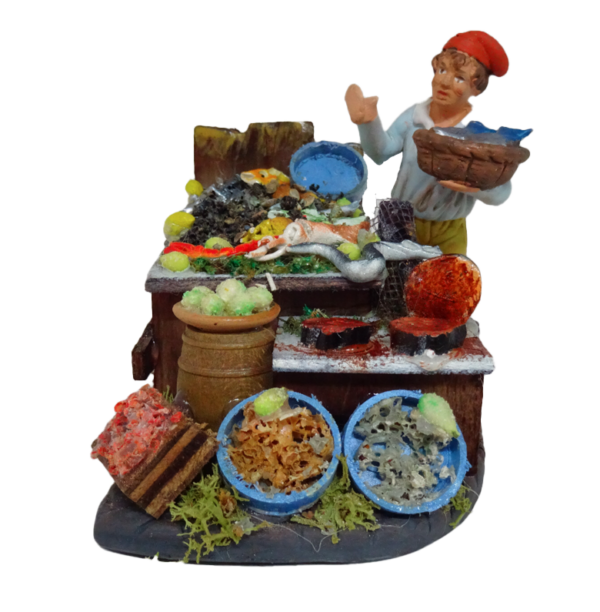 Banchetto in Creta con Pastore alto 10 cm - immagine 3
