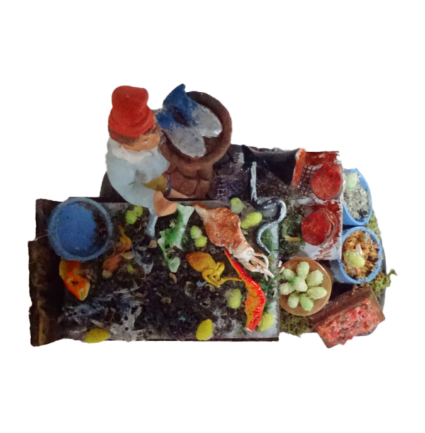Banchetto in Creta con Pastore alto 10 cm - immagine 2