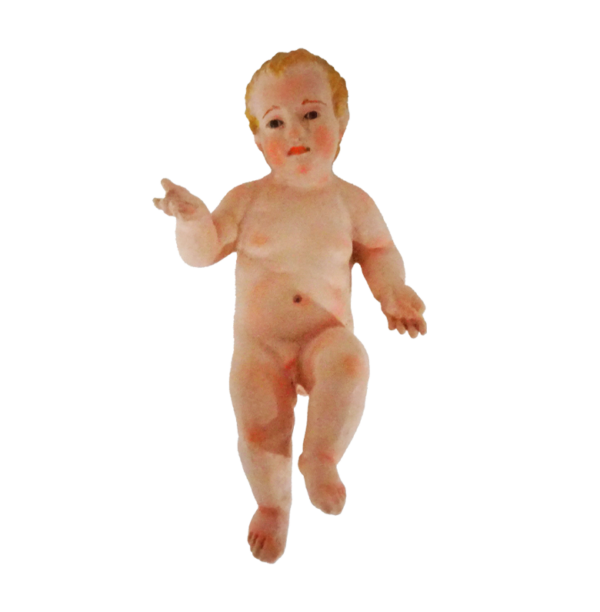 Bambinello Presepe in legno alto 12 cm - immagine 3