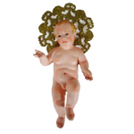 Bambinello Presepe in legno alto 12 cm - immagine 2