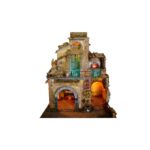 Presepe stile Settecento napoletano cm 60x50x80h con forno