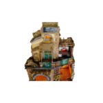 Presepe stile Settecento napoletano cm 60x50x80h con forno - immagine 3