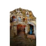 Presepe Napoletano con forno, mulino e cascata - immagine 4