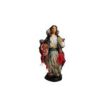 Donna con salumi in terracotta e tessuto - immagine 2