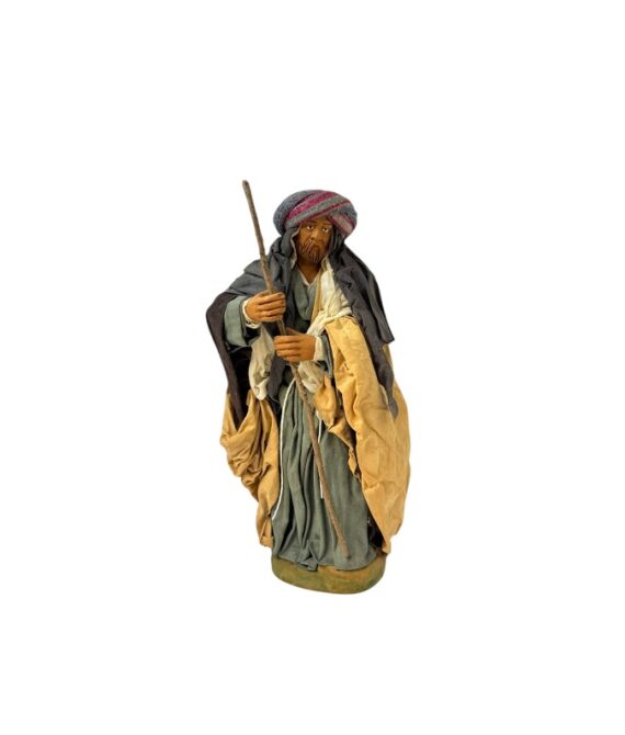 Pastore San Giuseppe in Terracotta vestito 22 cm