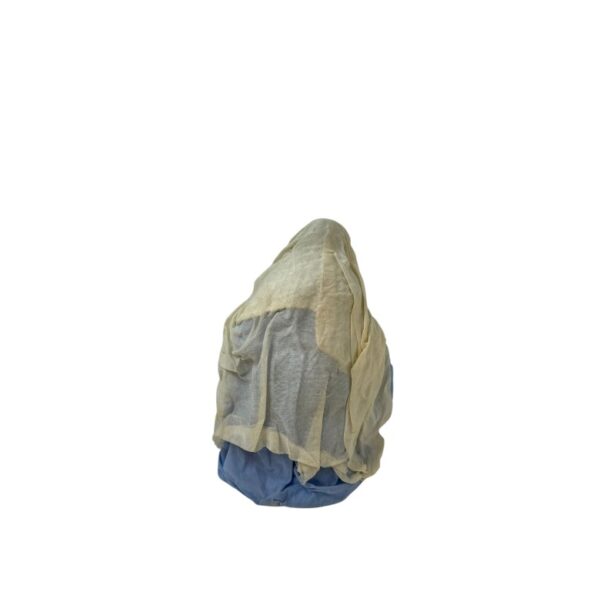 Statuina Madonna vestita 22cm di terracotta per presepe - immagine 4