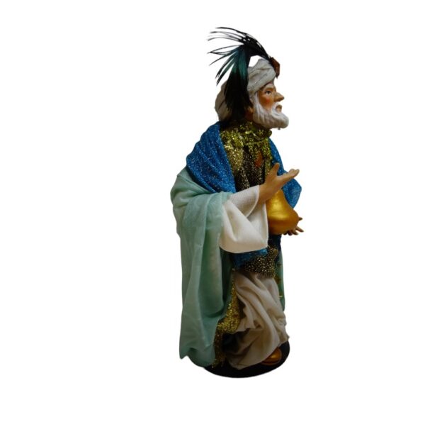Re Magio in creta vestito da 22 cm - immagine 3