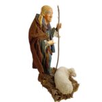 Pastore con pecora in terracotta altezza 40 cm - immagine 5