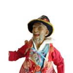 Gobbo scio scio artigianale con occhi in vetro 50 cm - immagine 4