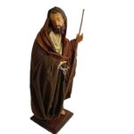 San Giuseppe in terracotta vestito altezza 40 cm - immagine 3