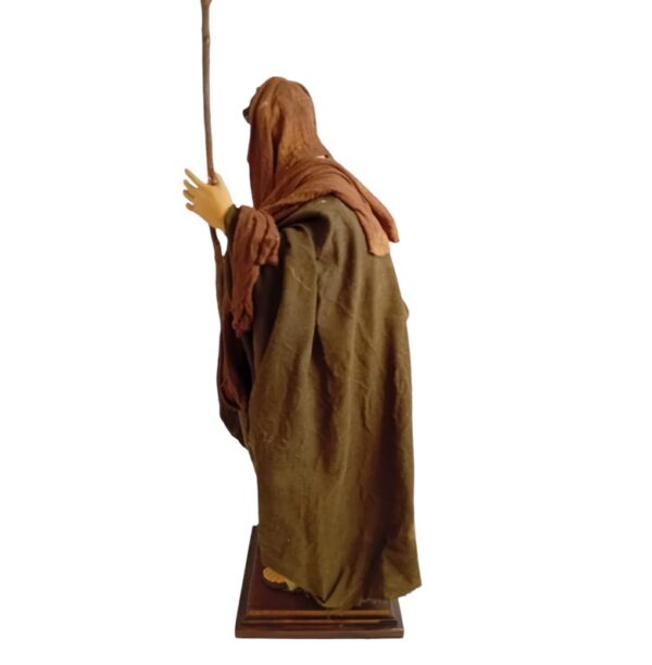 San Giuseppe in terracotta vestito altezza 40 cm - immagine 2