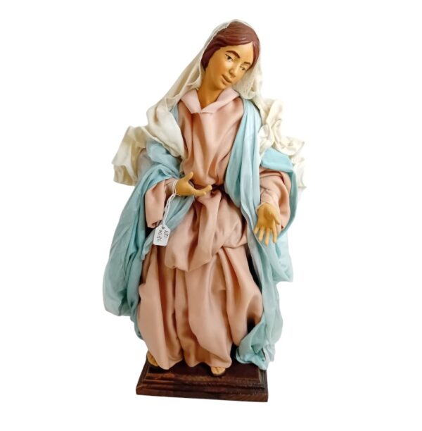 Madonna in terracotta vestita altezza 40 cm