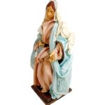 Madonna in terracotta vestita altezza 40 cm - immagine 2