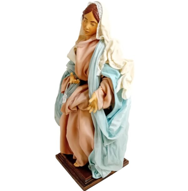 Madonna in terracotta vestita altezza 40 cm - immagine 2