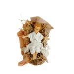 Gesù bambino in terracotta vestito per presepe da 40 cm 10022/24