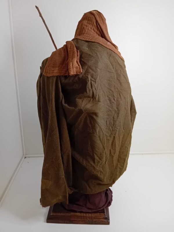 San Giuseppe in terracotta vestito altezza 40 cm - immagine 4