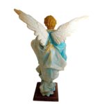 Angelo in terracotta vestito altezza 40cm per presepe napoletano - immagine 4