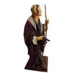 Mendicante in terracotta vestito altezza 40 cm - immagine 2