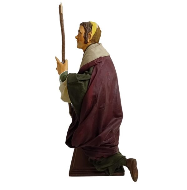 Mendicante in terracotta vestito altezza 40 cm - immagine 4