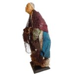 Pescatore in terracotta vestito altezza 40 cm - immagine 5