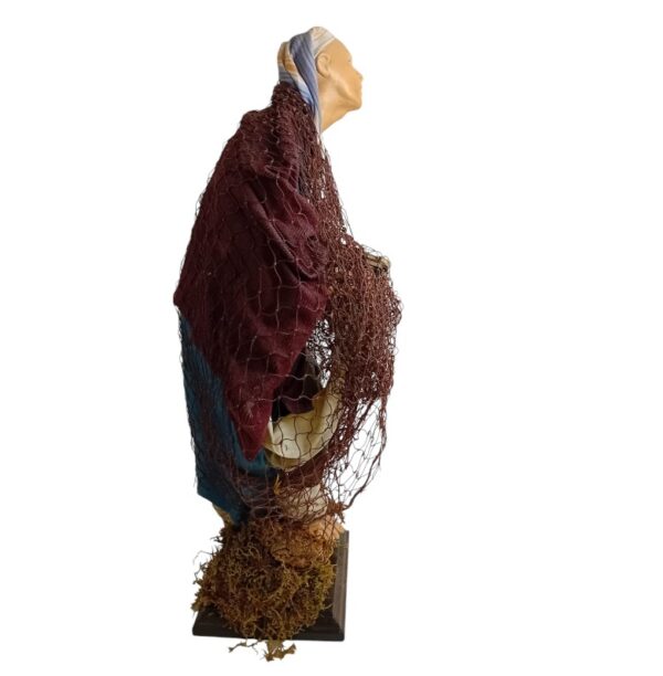 Pescatore in terracotta vestito altezza 40 cm - immagine 4
