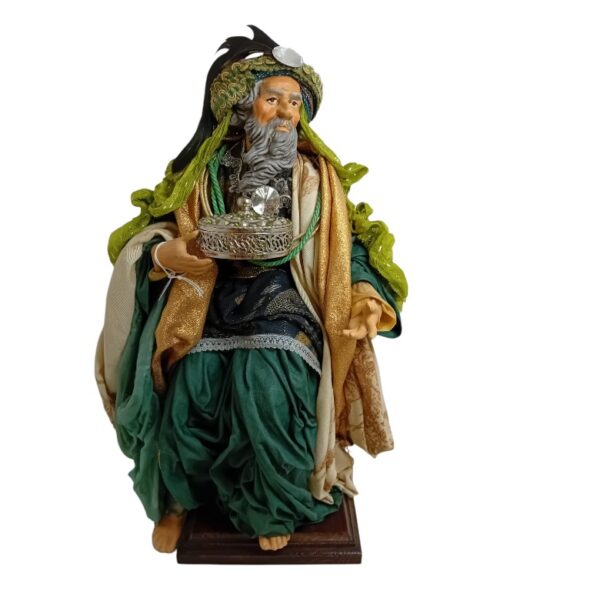 Re Magio in creta vestito da 40 cm - immagine 5