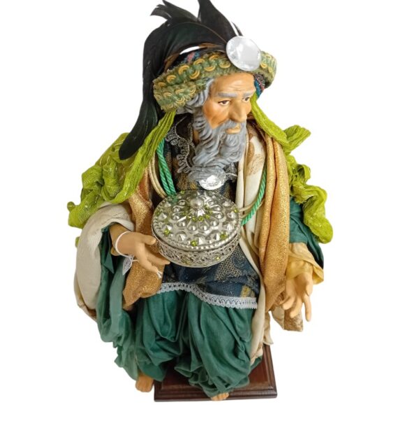 Re Magio in creta vestito da 40 cm - immagine 4