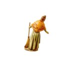 Pastore statuina Donna con scopa 10 cm stile 700 Landi Moranduzzo - immagine 3
