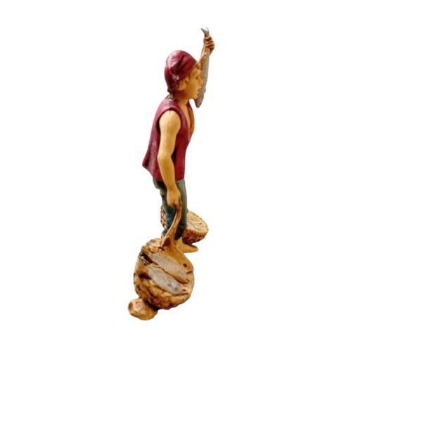 Statua per presepe pescatore da 10 cm Landi Moranduzzo - immagine 4