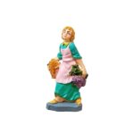 Pastore donna con uva 10 cm Euromarchi