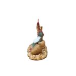 Vecchietta che fila con colomba serie 10 cm Landi Moranduzzo - immagine 2