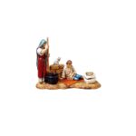 Donna con bambino su tappeto serie 10 cm Landi Moranduzzo