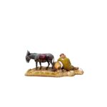 Vecchio che riposa con asino serie 10 cm Landi Moranduzzo - immagine 2