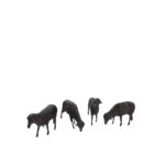 Set 4 Pecore nere Landi Moranduzzo 12 cm