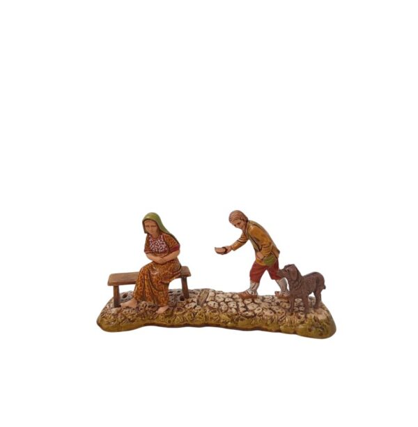 Mendicante con cane Landi Moranduzzo 10 cm
