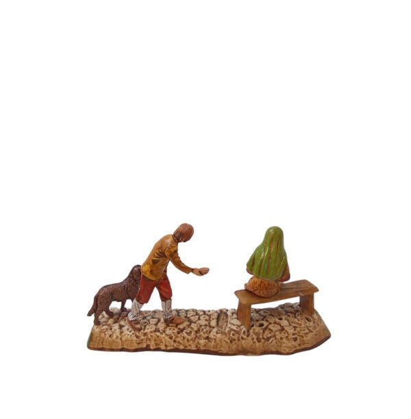 Mendicante con cane Landi Moranduzzo 10 cm - immagine 2