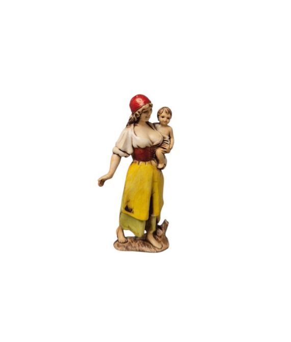 Zingara con Bambino in Braccio Landi Moranduzzo 8 cm