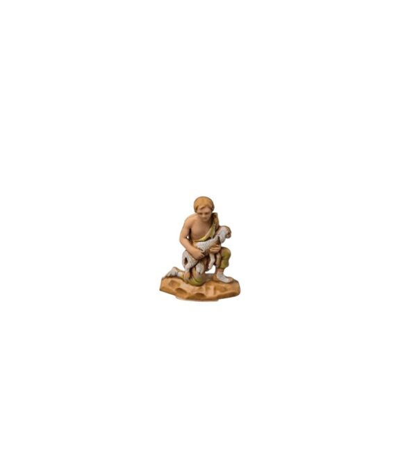 Pastore statuina Pastorello con agnello 3,5cm