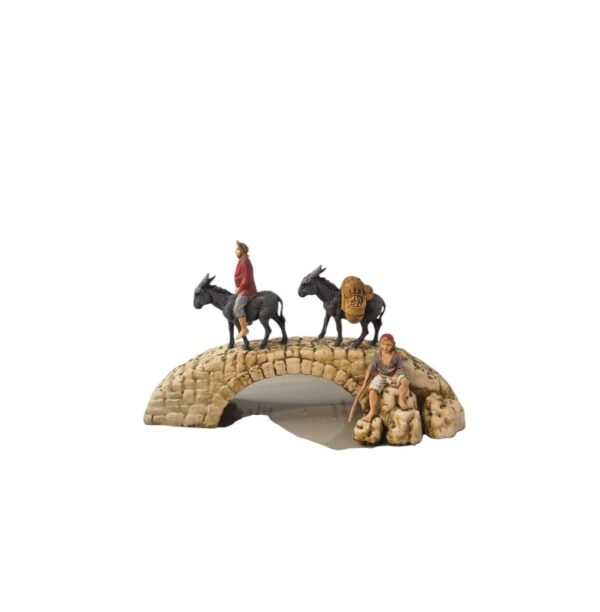 Gruppo ponte con pescatore Landi Moranduzzo 6 cm