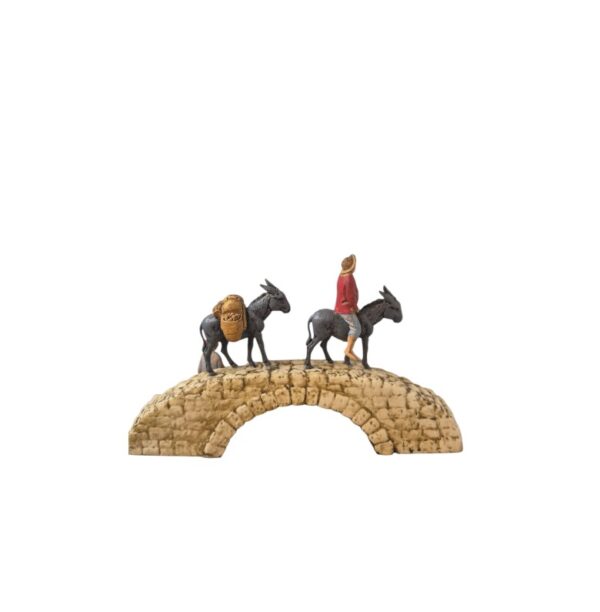 Gruppo ponte con pescatore Landi Moranduzzo 6 cm - immagine 2