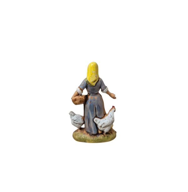 Donna Contadina con polli Landi Moranduzzo 6 cm - immagine 3