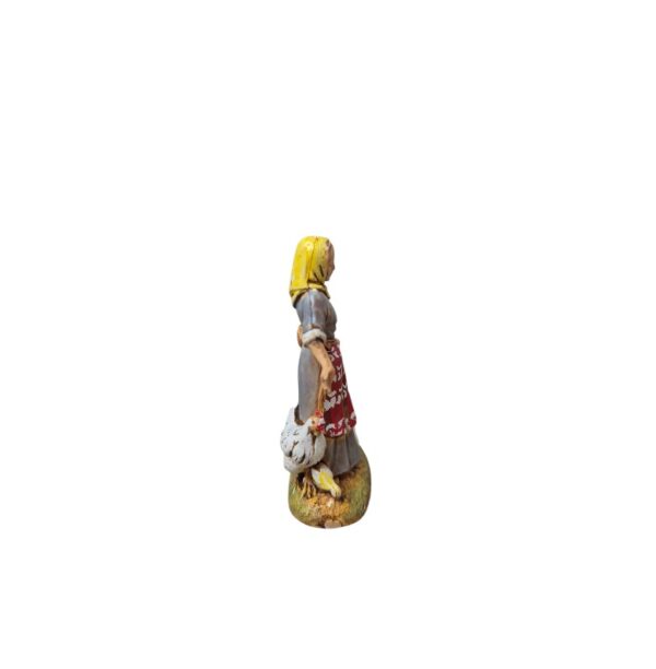 Donna Contadina con polli Landi Moranduzzo 6 cm - immagine 2